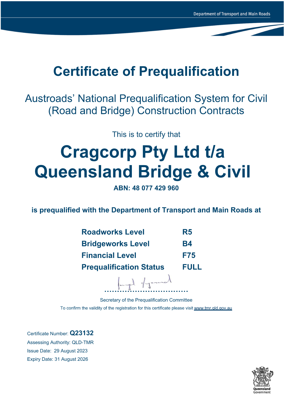 Austroads Prequalification
